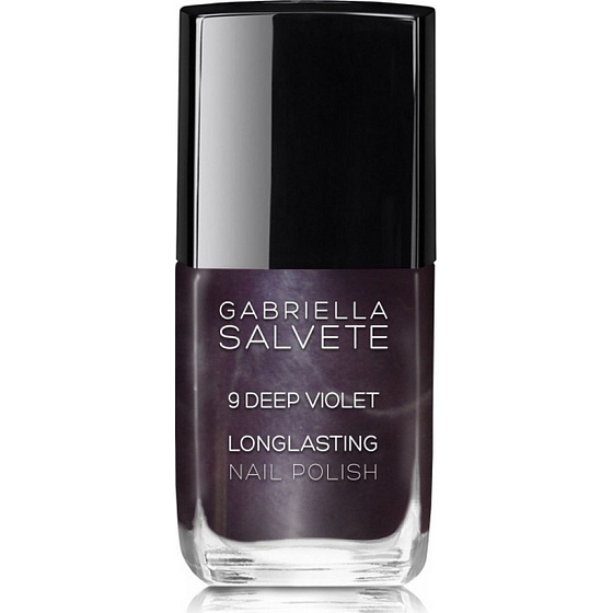 Gabriella Salvete Longlasting Emaille lang anhaltender hochglänzender Nagellack 09 Deep Violet 11 ml