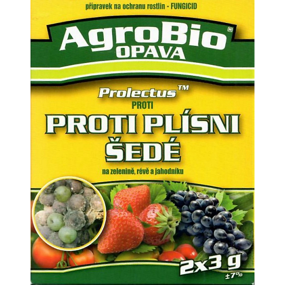 AgroBio Protectus Gegen Grauschimmel auf Gemüse, Reben und Erdbeeren Fungizid - Pflanzenschutzmittel 2 x 3 g