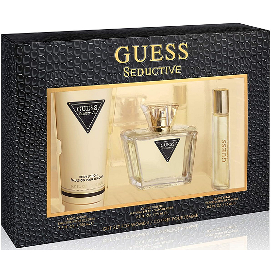 Ratet mal verführerische Eau de Toilette für Frauen 75 ml + Körperlotion 200 ml + Eau de Toilette für Frauen 15 ml, Geschenkset