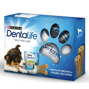 Purina Dentalife Ergänzungsfutter, Spielzeug für Hunde Weihnachtspaket 3 x 11,5 g