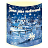 Nekupto Beleuchtete Laterne Winter wie gemalt 13,7 x 20 x 5 cm