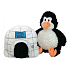 EP Line Happy Nappers Penguin 3in1-Kissen und Plüschtier mit Geräuschen 35 x 38 x 20 cm