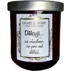 Heart & Home Sweet Cherry Soja-Duftkerze mit Dankeschön 110 g