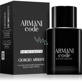 Giorgio Armani Code Eau de Toilette nachfüllbarer Flakon für Männer 50 ml