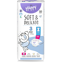 Bella Happy Midi 3 Kinderwindeln Einweg 5-9 kg, 50 Stk