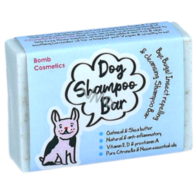 Bomb Cosmetics Bar Bye Bugs Shampoo mit Repellent und Reinigung gegen Zecken und Flöhe für Hunde 95 g