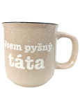 Albi Steingutbecher beige Ich bin ein stolzer Papa 400 ml