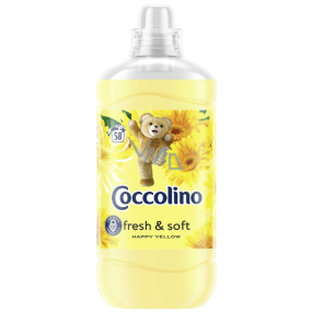 Coccolino Fresh & Soft Happy Yellow konzentrierter Weichspüler 58 Dosen 1,45 l
