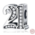Charme Sterling Silber 925 21 Jahrestag, Perle auf Armband