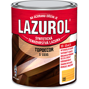 Lazurol Topdecor S1035 dünnschichtige Lasur für Holz T060 Kiefer, 750 ml