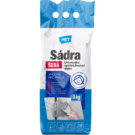 Het Gips grau, 3 kg