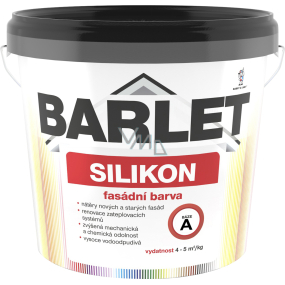 BARLET silikon fasádní barva bílá báze A, 1 kg BARLET silikon fasádní barva bílá báze A, 1 kg