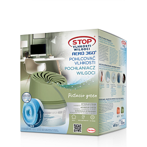Ceresit Aero 360° Feuchtigkeitsabsorber Gerät Pistazie + Tablette, 450 g