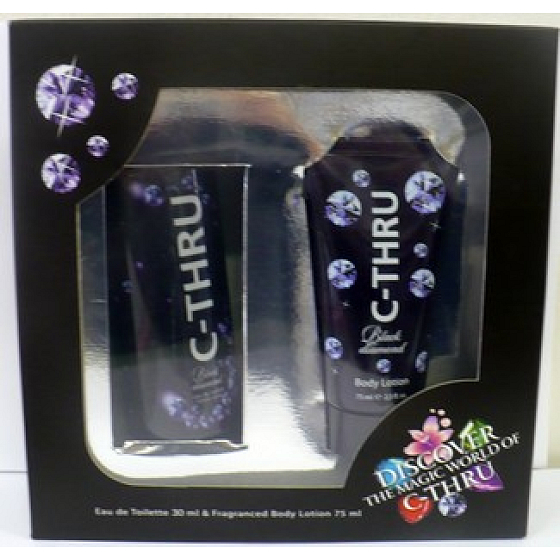 C-Thru Black Diamond EdT 30 ml Eau de Toilette + 75 ml Körperlotion, Geschenkset für Damen