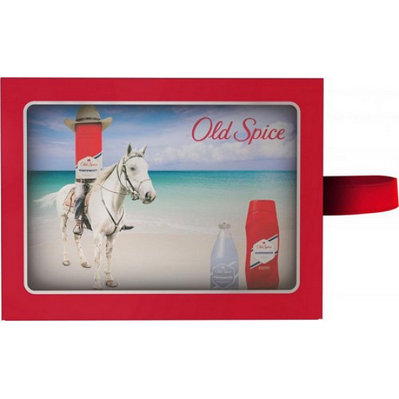 Old Spice White Water Deospray 150 ml + Duschgel 250 ml + Aftershave 100 ml, Kosmetikset