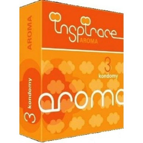 Inspiration Aroma glattes, geschmiertes Kondom mit einem Duft von 3 Stück