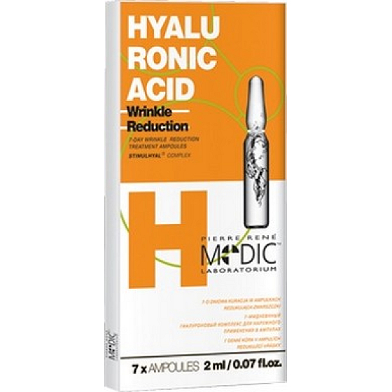 Pierre René Hyaluronsäure Anti-Falten-Behandlung in Ampullen von 7 x 2 ml