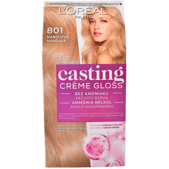 Loreal Paris Casting Creme Glanz Haarfarbe 801 Mandel