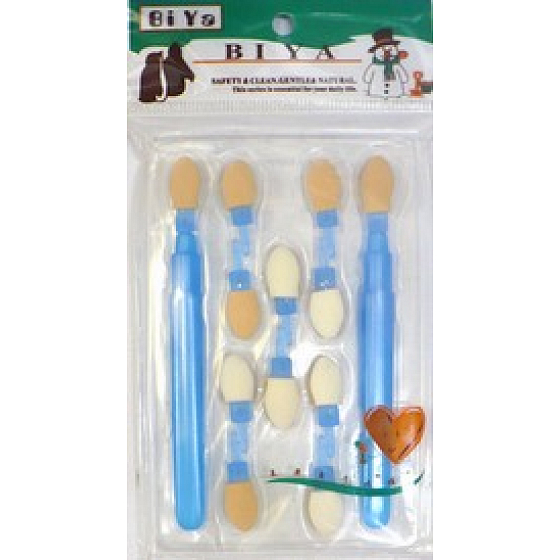 Set beidseitige Lidschattenapplikatoren 497 9,5 cm 12 Stück