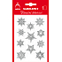 Arch Holographic dekorative Weihnachtssticker mit Glitzer 707-SG silber-silber 8,5x12,5 cm