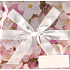Angel Folding Geschenkbox mit rosa Band mit Blumen 22 x 22 x 13 cm