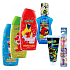 Sesamstraße 2in1 Shampoo und Spülung 400ml + Duschgel 400 ml + Badeschaum 400 ml + Atlantic Color Zahnbürste + Turtle ninja Zahnpasta 75 ml, Kosmetikset