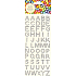 Albi Selbstklebende Kristalle Alphabet Silber 15 mm 55 Stück