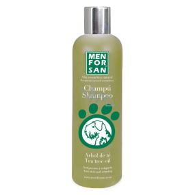 MenForSan Teebaumöl natürliches Shampoo gegen Juckreiz für Hunde 300 ml