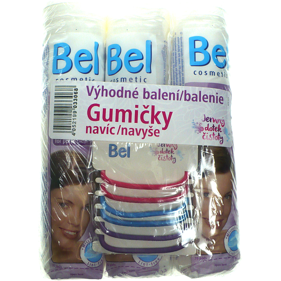 Bel Cosmetic Cosmetic Tampons 3 x 70 Stück + Gummibänder