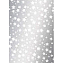 Ditipo Geschenkpapier 70 x 500 cm Weihnachten Silber Weiße Sterne 2033913
