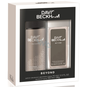 David Beckham Beyond parfümiertes Deodorantglas für Männer 75 ml + Deodorantspray 150 ml, Kosmetikset