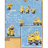 Nekupto Geschenkpapier 70 x 200 cm Weihnachten Mimoni blau