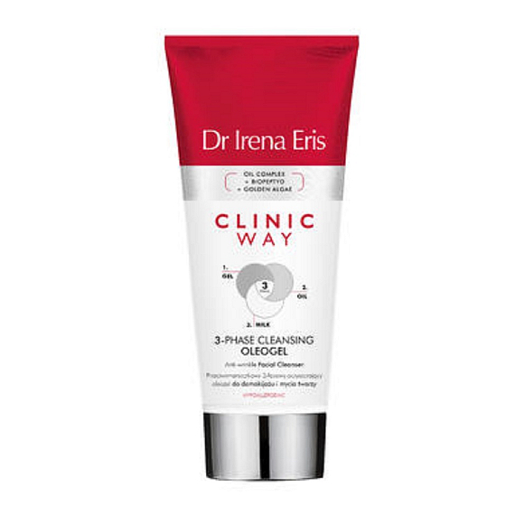Dr. Irena Eris Clinic Way Beruhigender Oleogel-3-Phasen-Reiniger für Meke-up und Haut 175 ml