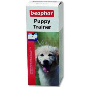 Das Beaphar Puppy Trainer Training bringt dem Welpen bei, an einem reservierten Ort 50 ml zu laufen