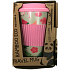Gemütliche Zeit Bambus Eco Flamingos Bambus ökologische Thermobecher + Silikondeckel rosa 450 ml