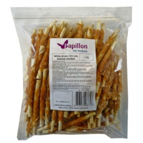 Papillon Pet Products Buffalo Stick, eingewickelt in Hühnerweißfutter für Hunde 1 kg