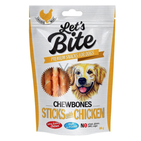 Brit Lets Bite Kaubare Hühnerstämme Ergänzungsfutter für Hunde 300 g