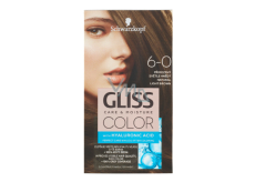 Schwarzkopf Gliss Farbe Haarfarbe 6-0 Natürliches Hellbraun 2 x 60 ml
