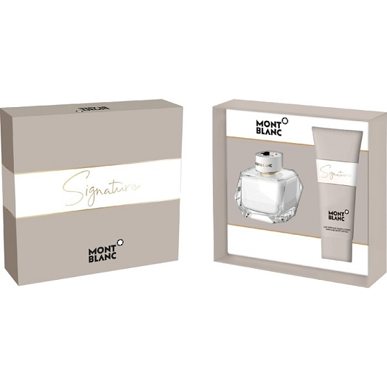 Montblanc Signature parfümiertes Wasser für Frauen 50 ml + Körperlotion 100 ml, Geschenkset