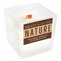 Heart & Home Nature Kerzenglas mit Duft nach Kerzenholz und Geranien, Brenndauer bis zu 20 Stunden 90 g