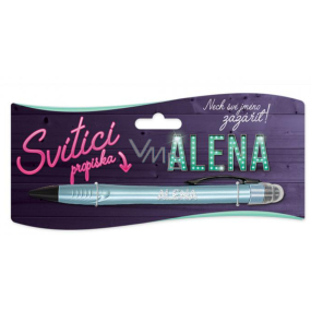 Nekupto Glühender Stift mit dem Namen Alena, Touch Tool Controller 15 cm