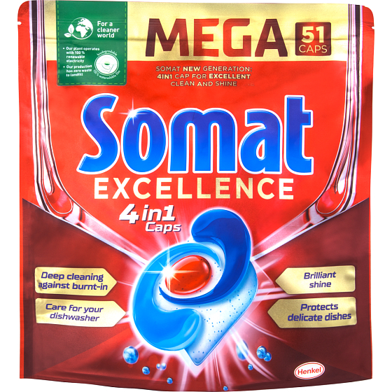 Somat Excellence 4in1 Geschirrspültabs 51 Stück