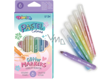 Colorino Pastellmarker mit Glitzer 6 Farben