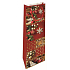 Nekupto Geschenkpapier Tasche für Flasche 33 x 10 x 9 cm Weihnachten Lebkuchen rot