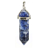 Sodalith Pendel Sechseck Anhänger Naturstein 41 x 13 mm, Stein Kommunikation