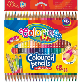 Colorino Buntstifte dreieckig doppelseitig 24 / 48 Farben