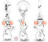 Charms Sterling Silber 925 Disney Remy Ratte, Armband Anhänger