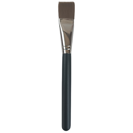 VeMDom Kosmetikpinsel H für Rouge gerade flach braun Haar 17 cm 1 Stück