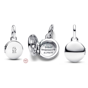 Charme Sterling Silber 925 Medaillon Schlüssel, Anhänger Armband Liebe Charme Sterling Silber 925 Medaillon Schlüssel, Anhänger Armband Liebe