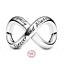 Charme Sterling Silber 925 Infinity Unendlichkeit, Perle auf Armband Familie